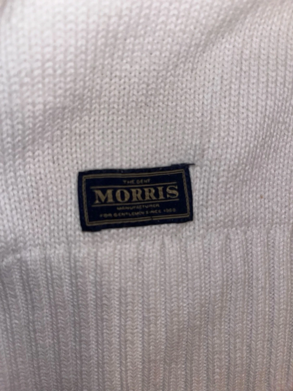 Vit stickad tröja från Morris - 3