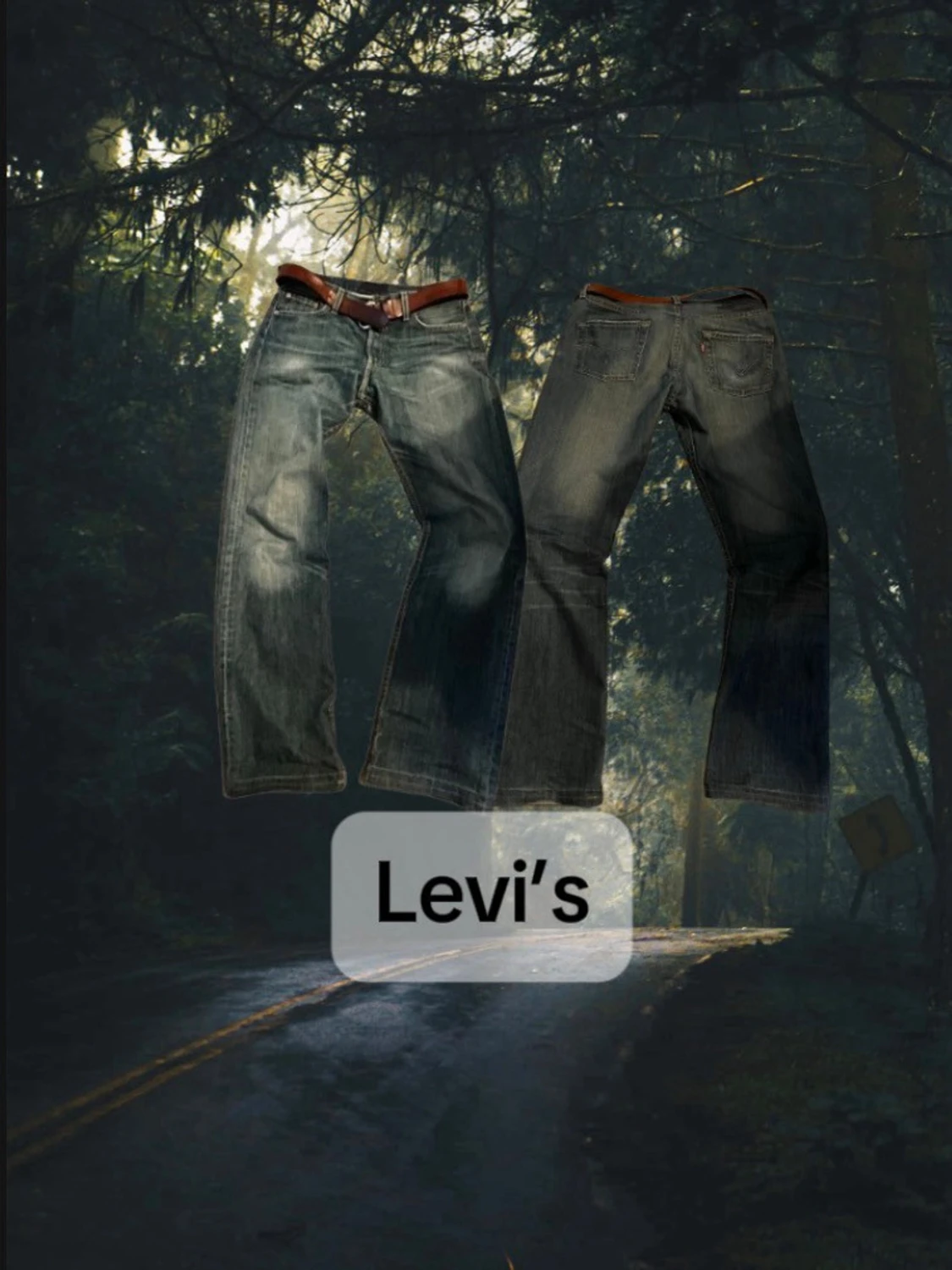 Levi's blåa jeans