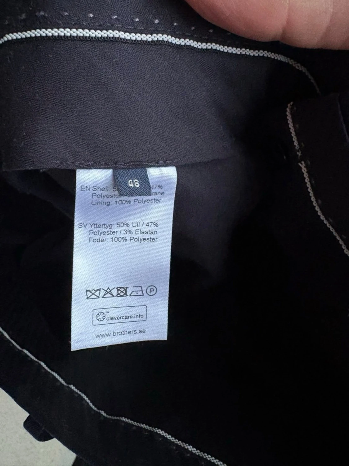 Mörkblå klassisk kostym - 6