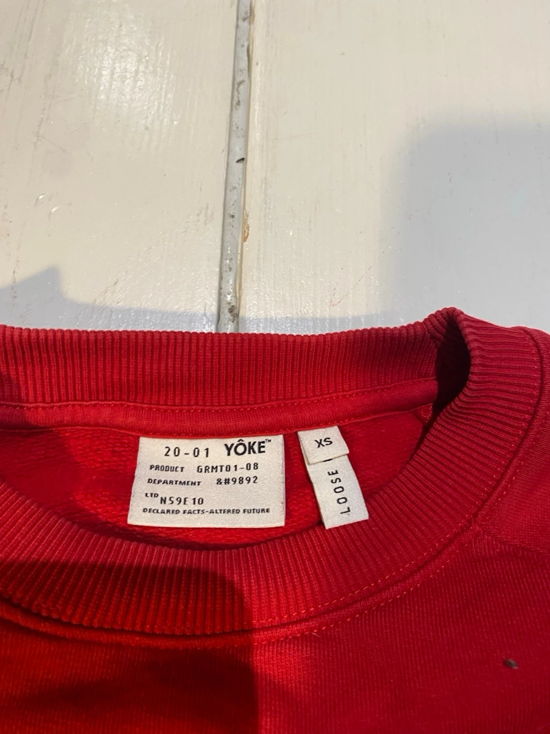 Röd sweatshirt från Yoke XS - 1