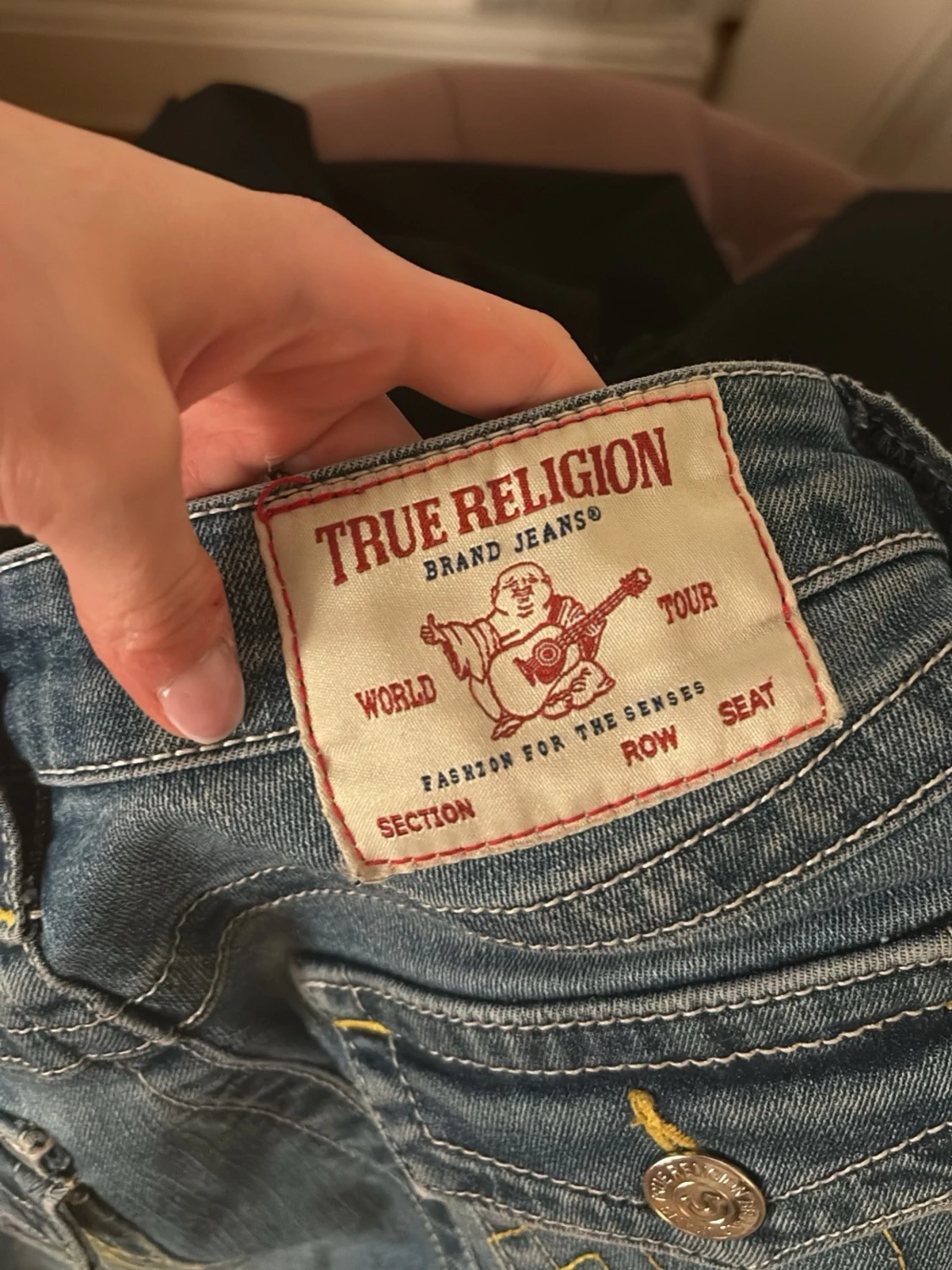 Blå bootcut jeans från True Religion - 2