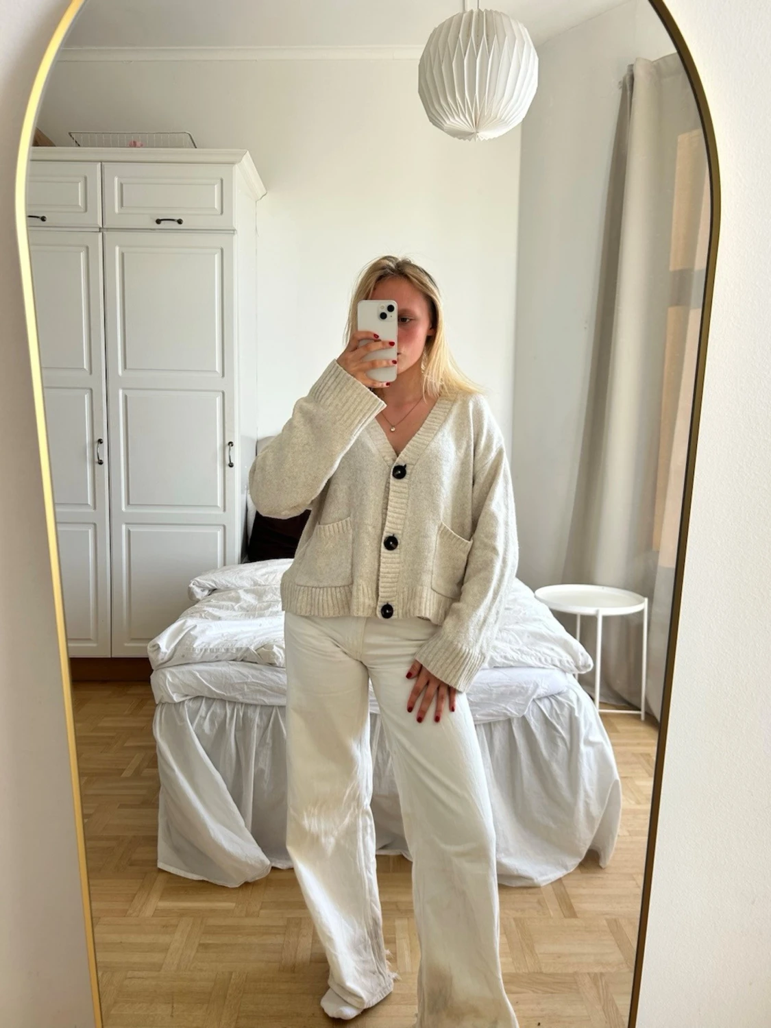 Beige kofta med stora knappar💖💖