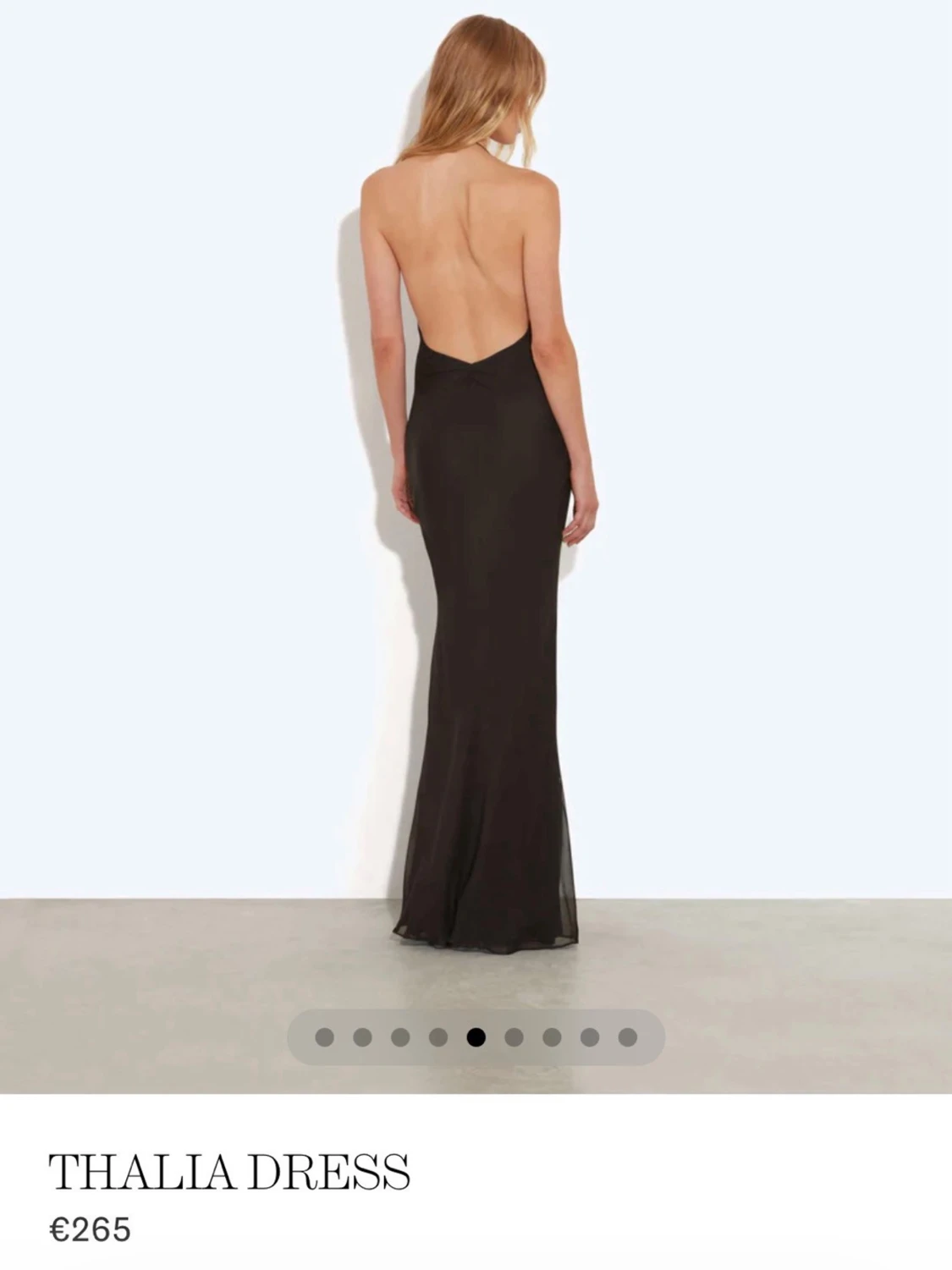 Svart långklänning Thalia Dress - 1
