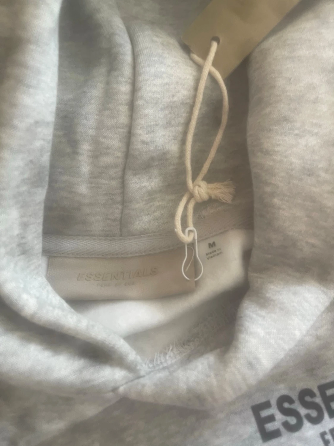 Grå Essentials Fear of God hoodie - 4