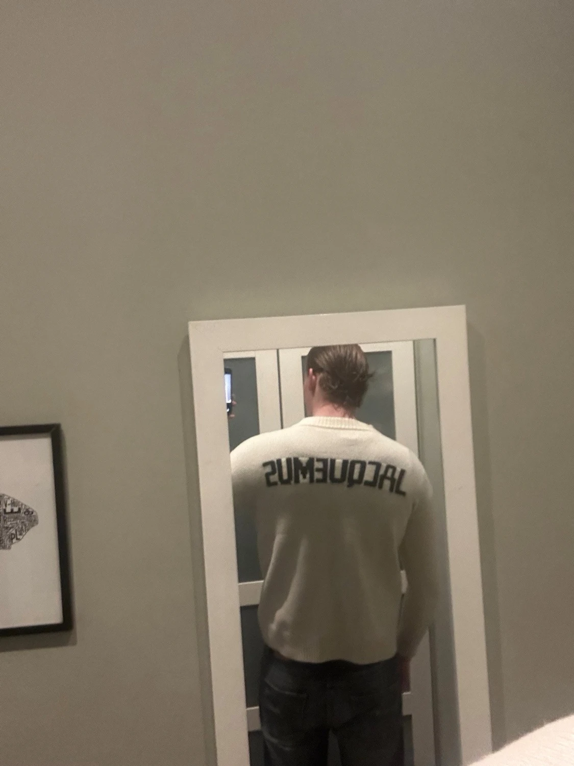 Vit stickad tröja från Jacquemus