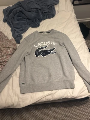 Grå sweatshirt från Lacoste - Använd ett par gånger men inte använd på lång tid säljer den pga för liten. Går inte lägre än 500kr