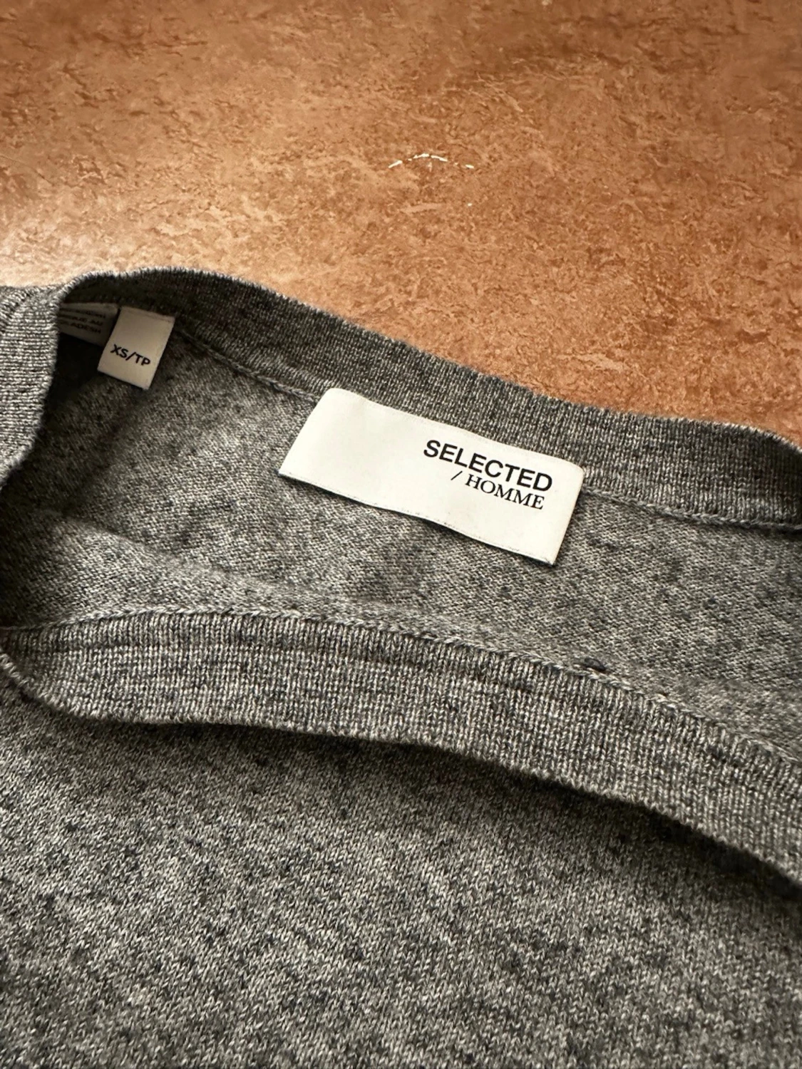 Grå basic tröja i bomull - 2