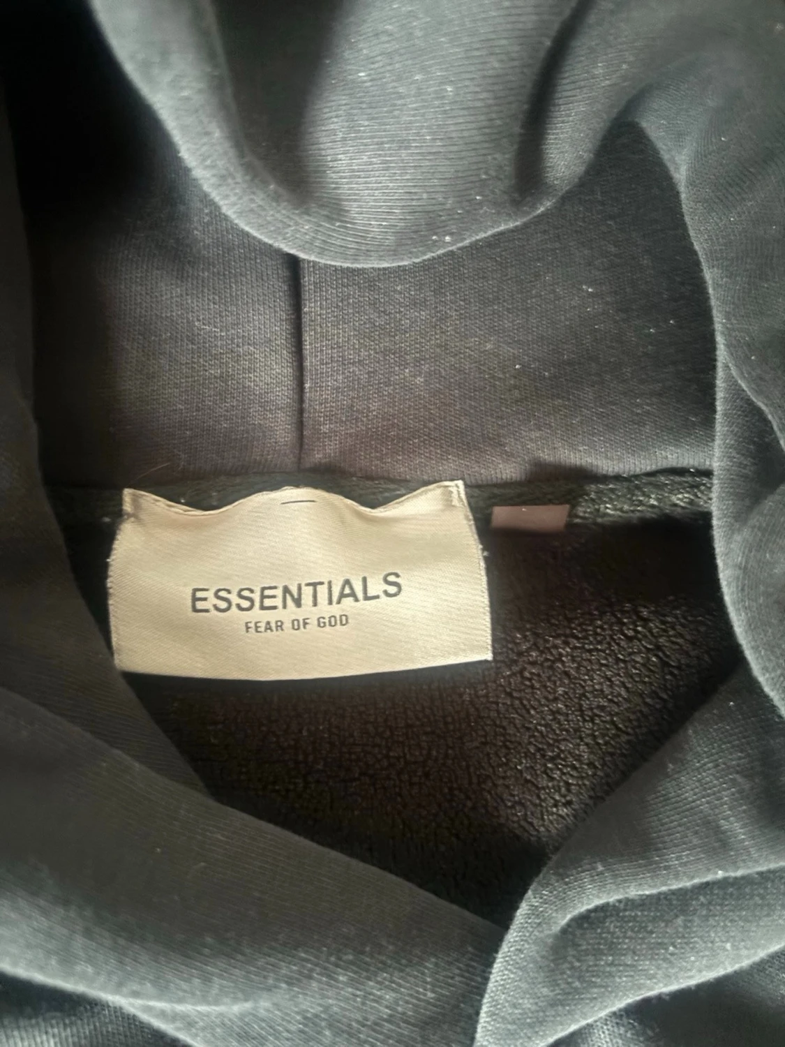 Svart Essentials hoodie Fear of God - 3