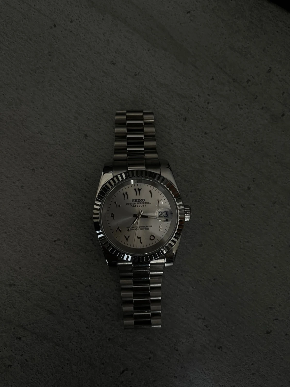 Seiko silverfärgad armbandsklocka - 2