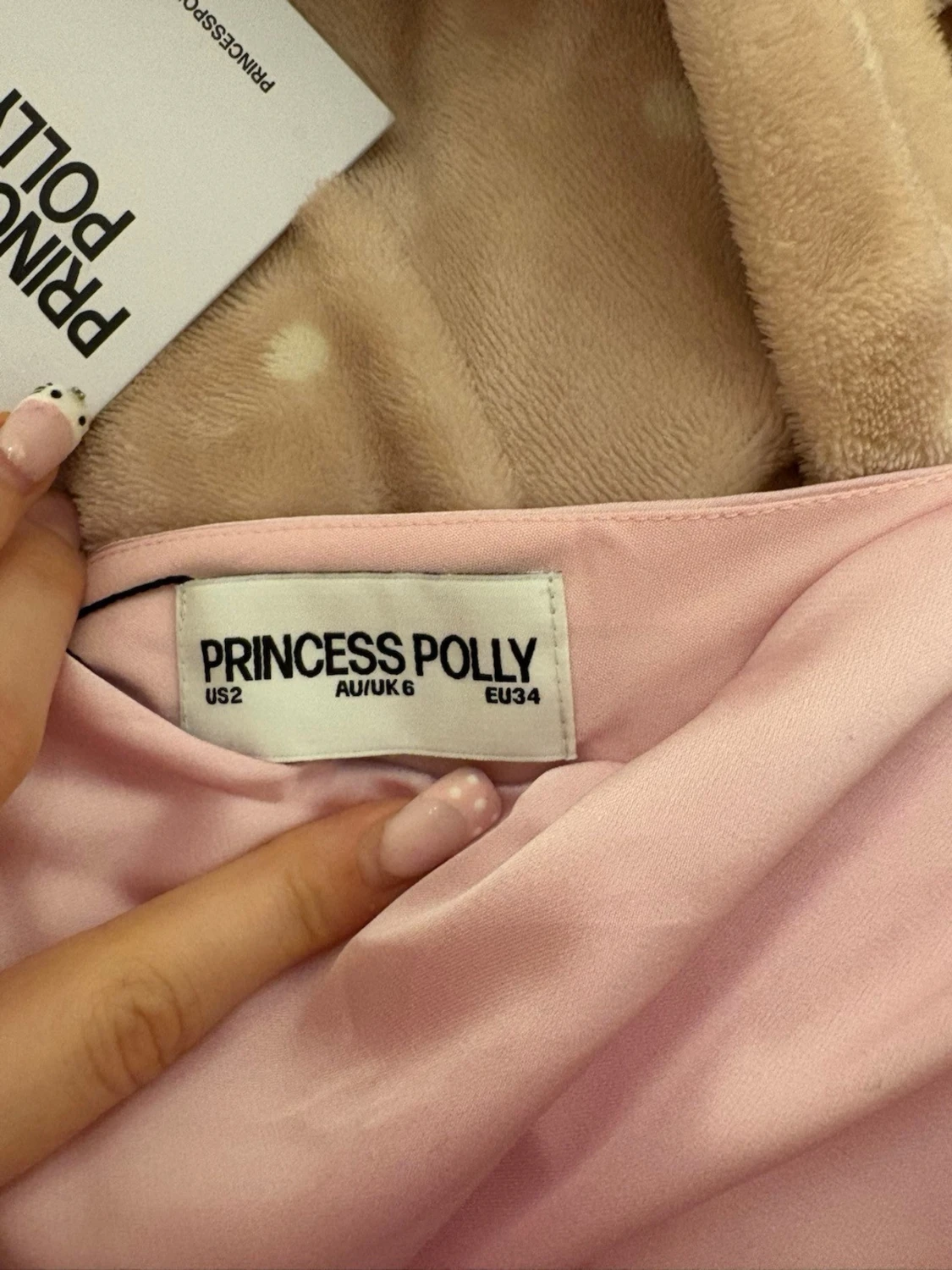 Ljusrosa långklänning Princess Polly - 1
