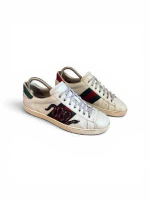 Gucci ace - Sjukt snygga ace i storlek 41 inge Og kommer skorna är slitna i och lite utanpå men sjukt feta och mycket kvar att ge🤩✅