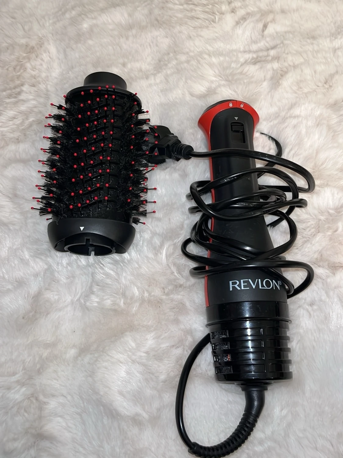 Revlon varmluftsborste svart/röd - 2