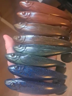 3 för 90 kr - Olika färger av egna jiggar till gädda 