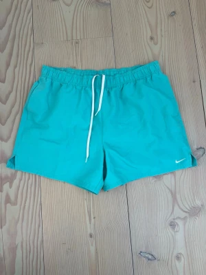 Nike Badbyxor - Tjena! Riktigt snygga Nike badbyxor i blå/grön färg. Storlek XL. Pris kan självklart diskuteras