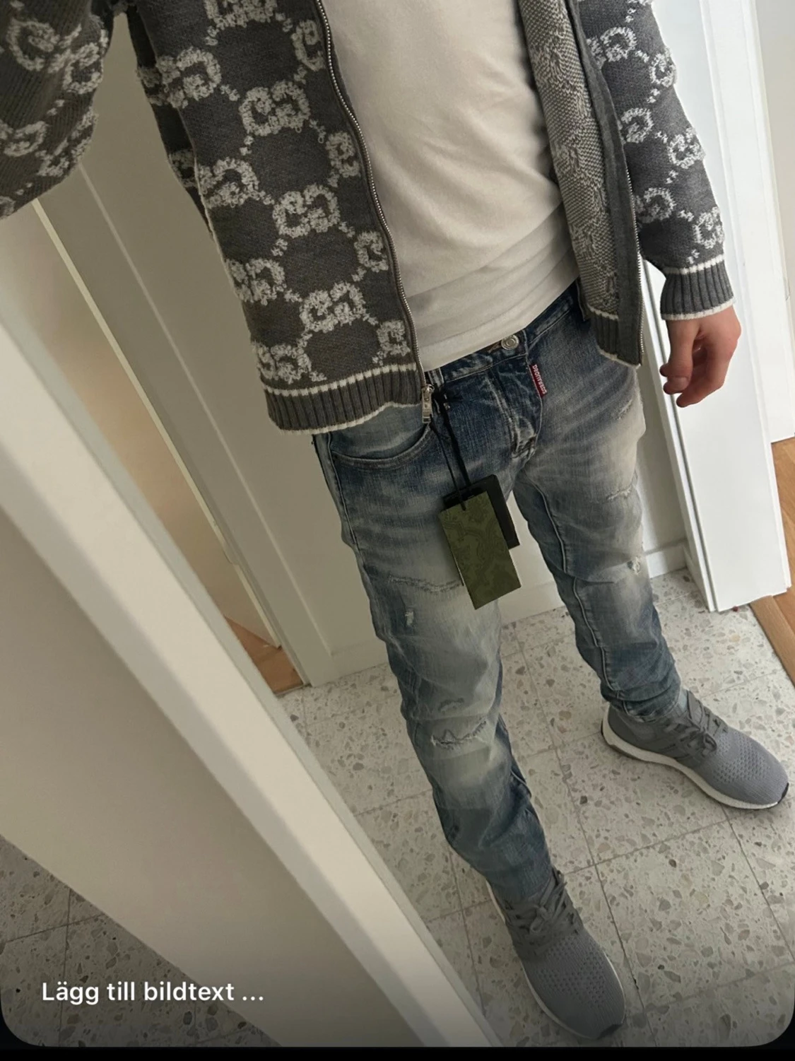 Blå slitna jeans från Dsquared2 - 1