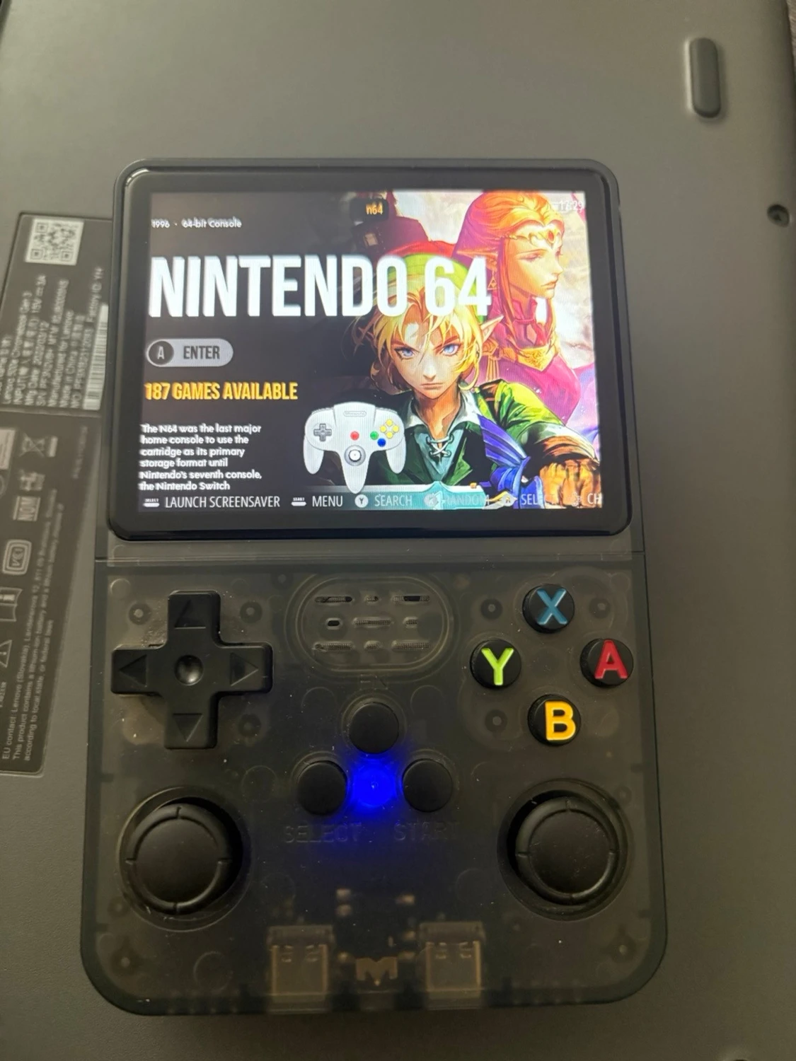 Handhållen retro spelkonsol svart - 3