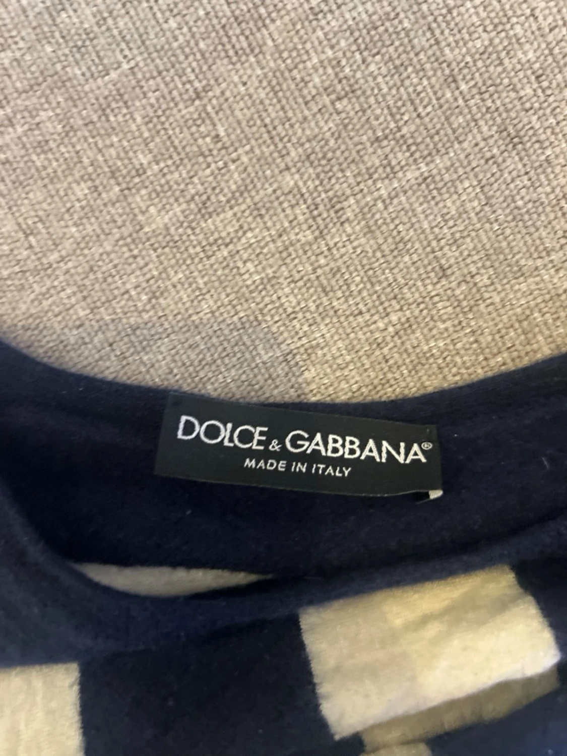 Randig stickad tröja Dolce & Gabbana - 3