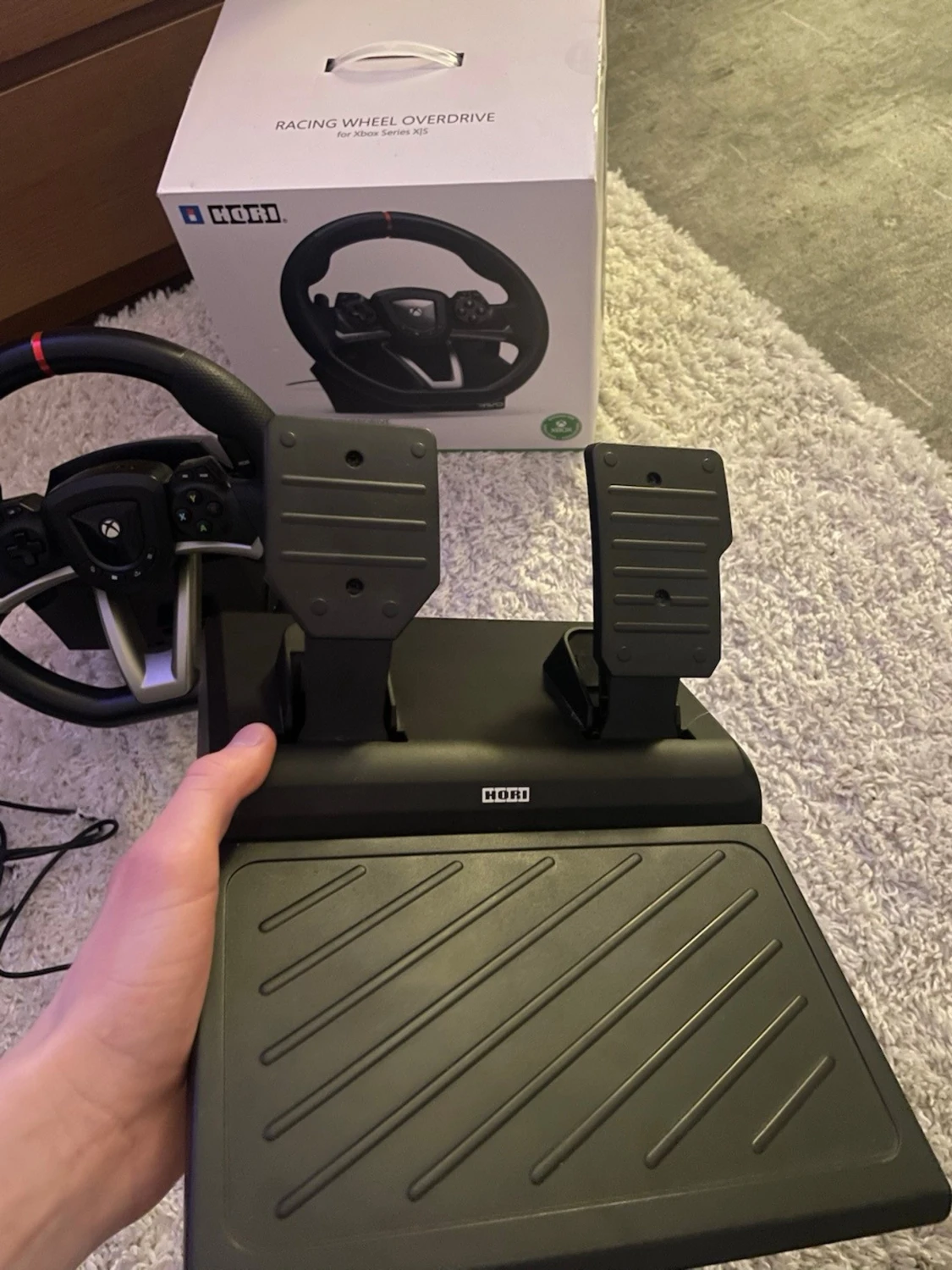 Hori Racing Wheel Overdrive ratt & pedaler - 3