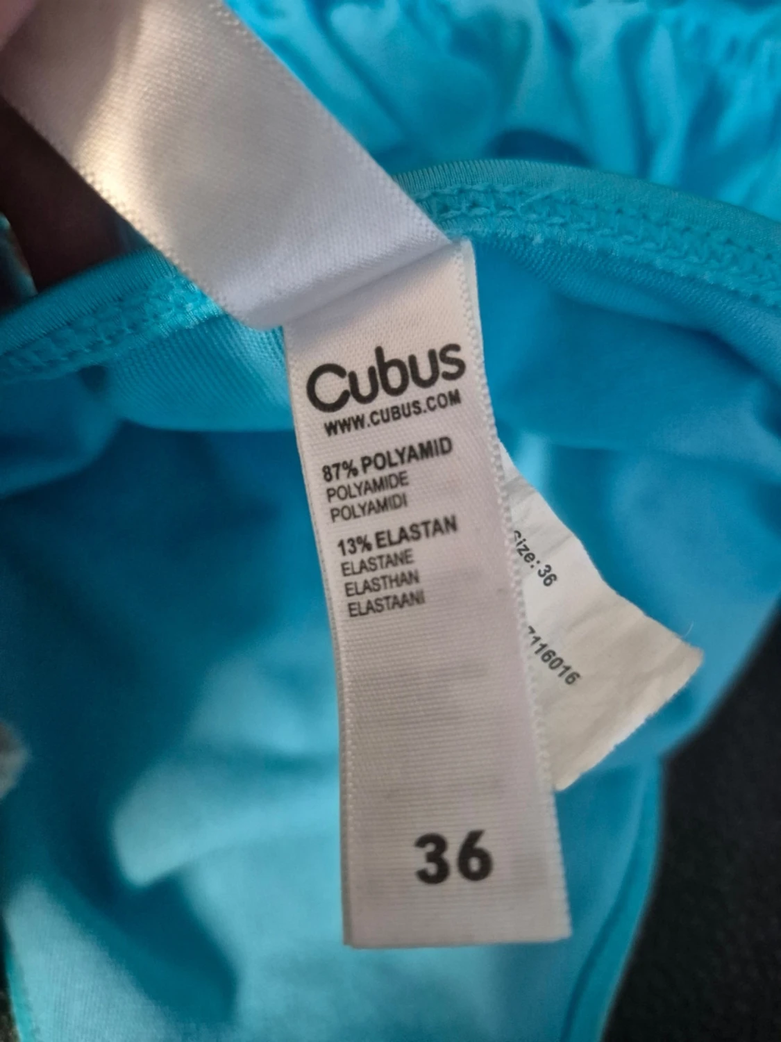Turkos bikini med volangdetaljer Cubus S - 5