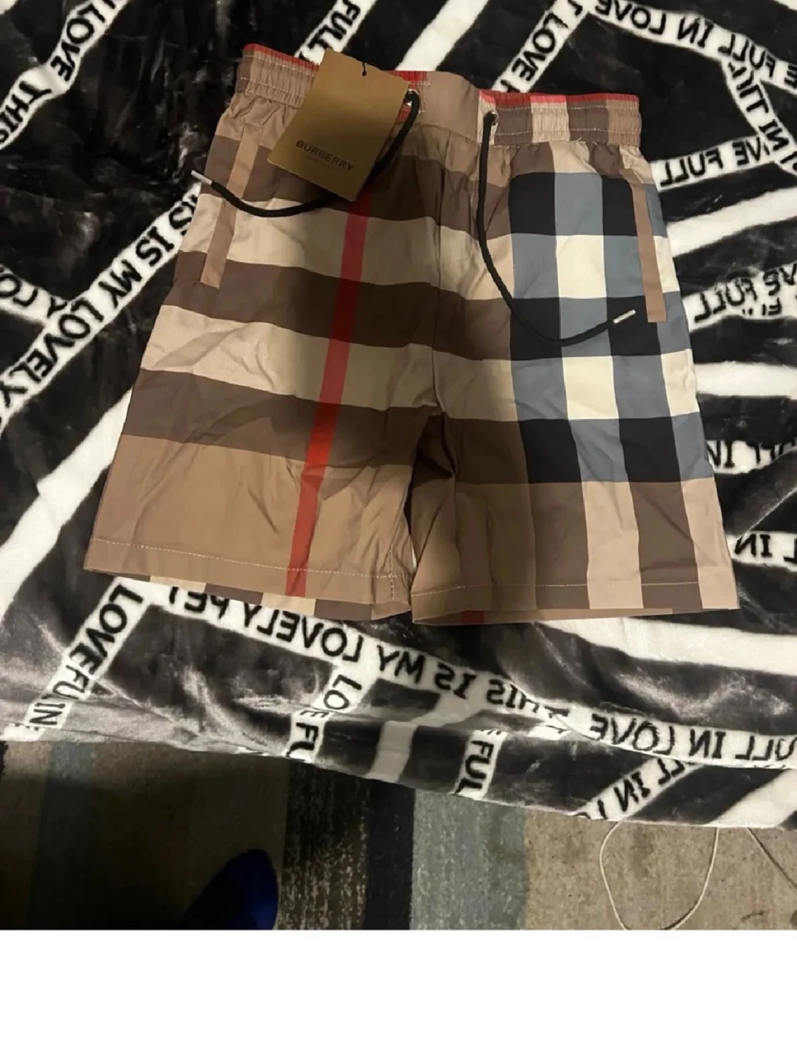 Rutig shorts från Burberry