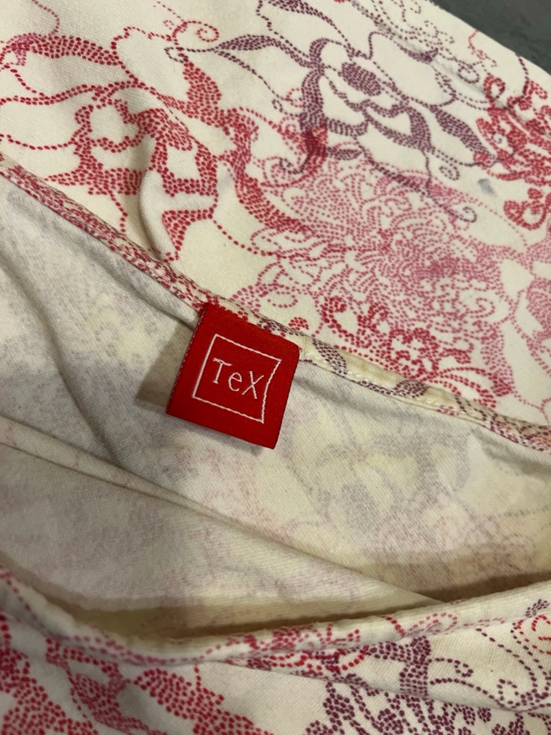 Mönstrad oneshoulder topp - 1