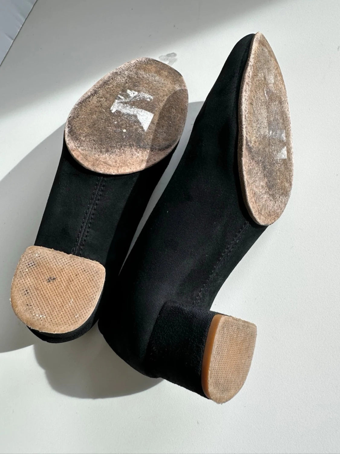 Filippa K - Svarta mockapumps med blockklack - storlek 38 - 4
