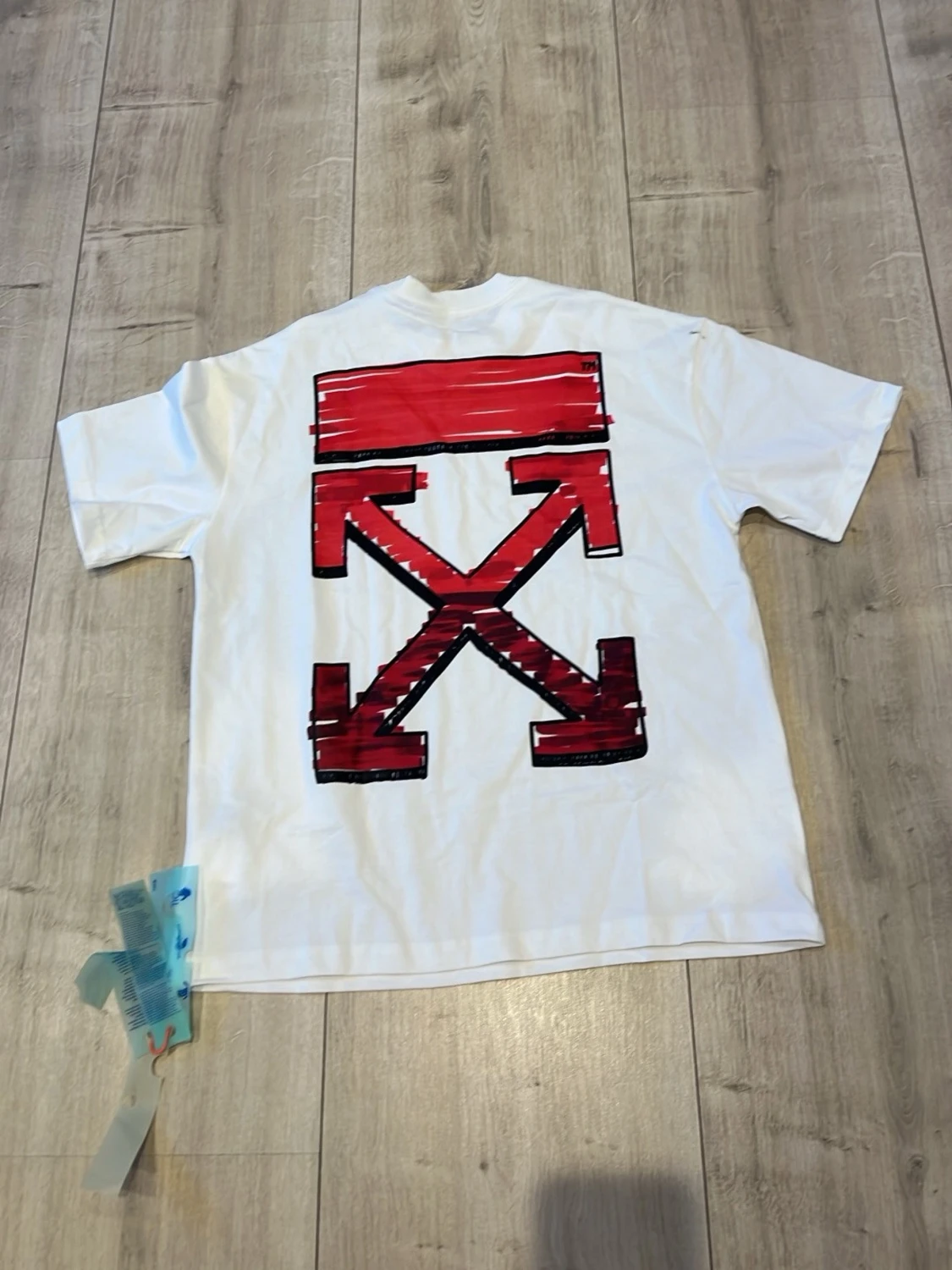 Vit Off-White t-shirt med tryck - 2
