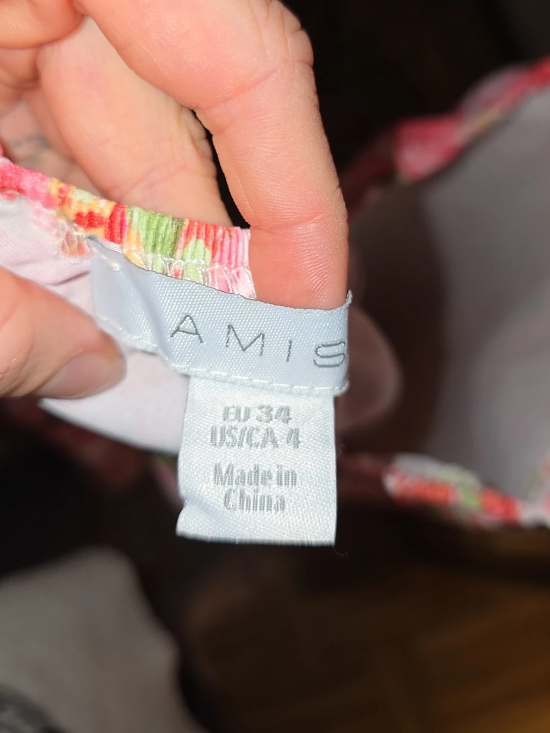 Blommig långklänning med puffärmar - 2