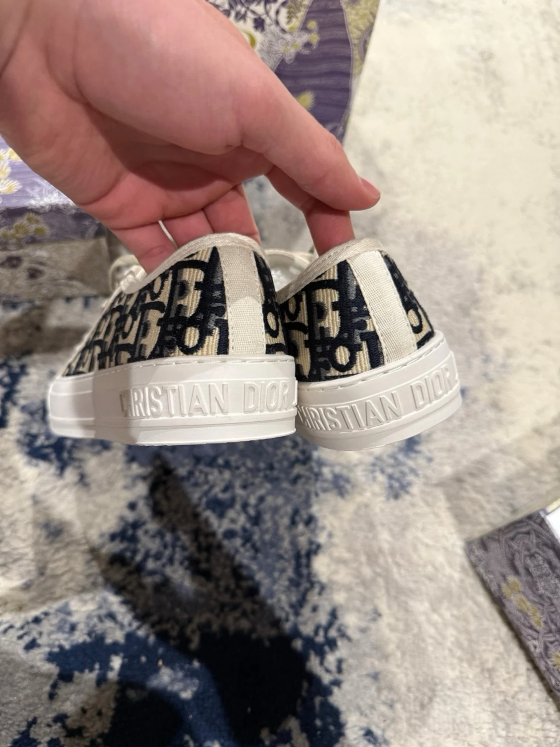 Svarta dior sneakers - 2