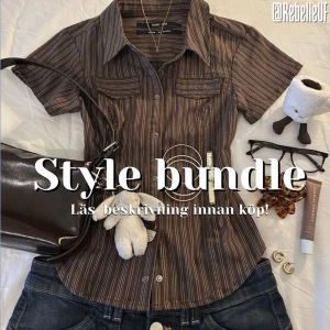 Style bundle, paket 2 - Vi är Rebelle UF och erbjuder personligt anpassade style bundles!   I detta paket erbjuder vi: två överdelar två underdelar  två accessoarer   Om du funderar på att köpa kan du gärna skicka ett meddelande till oss här på plick eller på instagram (@rebelle.uf) där du skickar in dina inspirationsbilder samt storlekar och eventuella stilpreferenser! 🩷  Vi säljer dessutom enstaka plagg om du inte är intresserad av ett helt stilpaket men bara ett plagg, kika in på vår profil!🫶