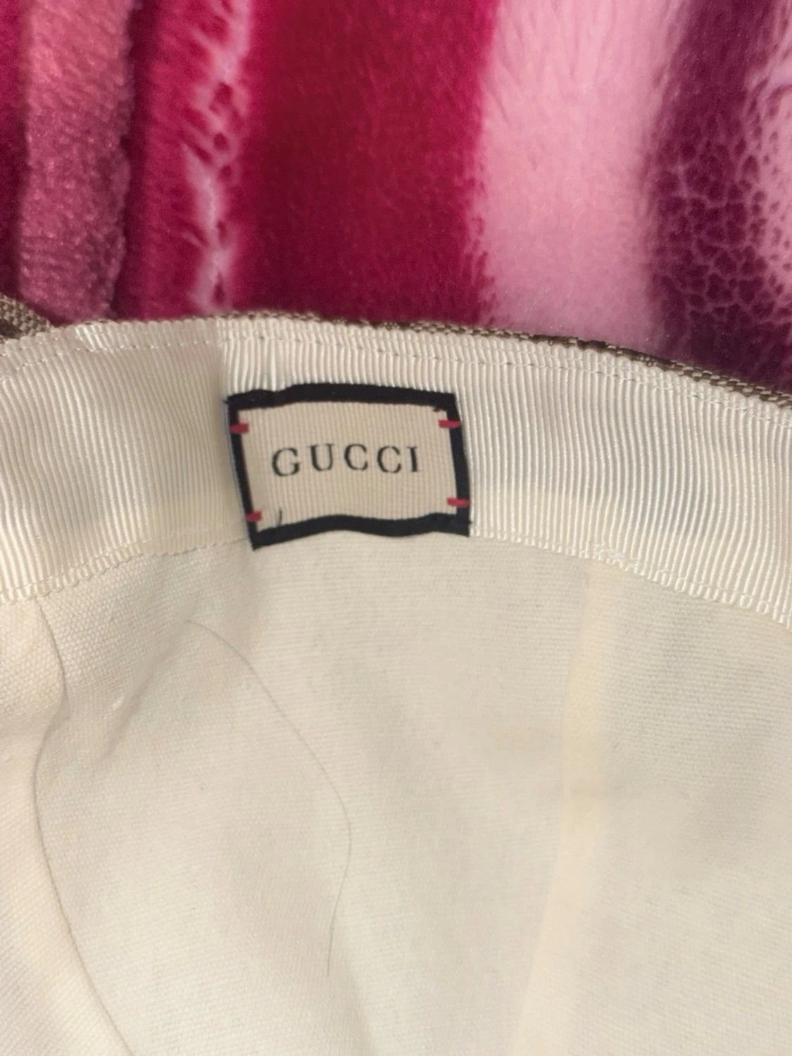 Gucci beige keps med GG-mönster - 5