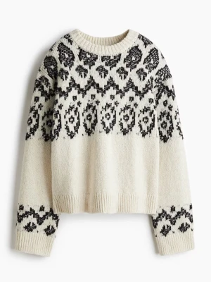 Stickad tröja - Stickad tröja med coola mönster