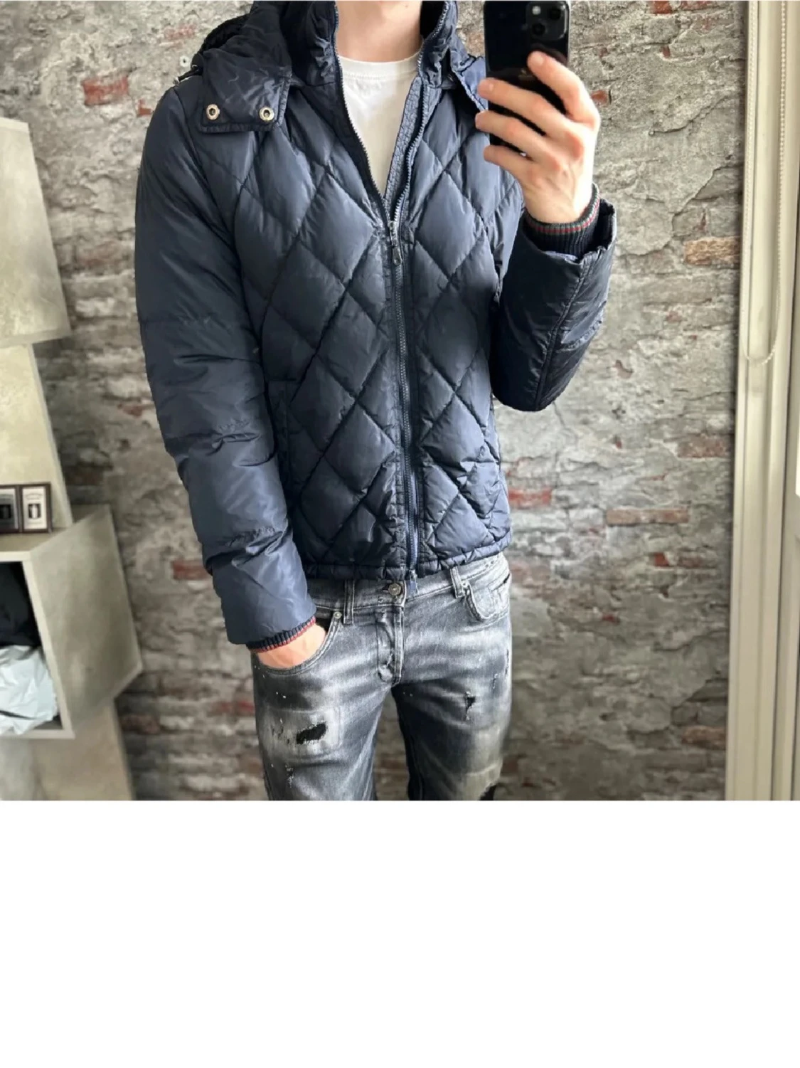 Mörkblå gucci jacka - 1