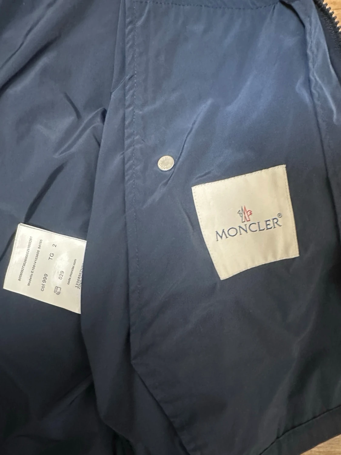 Mörkblå Moncler windbreaker - 2