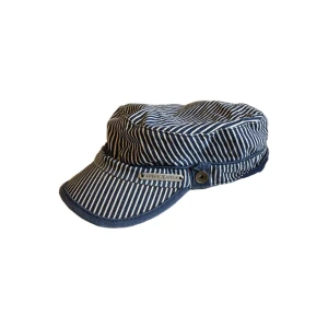 Vintage randig keps, y2k/ cyber/ alt/ 2000tal/ 2000s/ 00tal/ 00s - Snygg randig jeanskeps från Pepe Jeans!