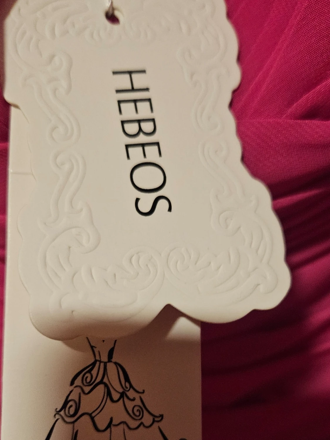 Rosa långklänning från Hebeos - 2