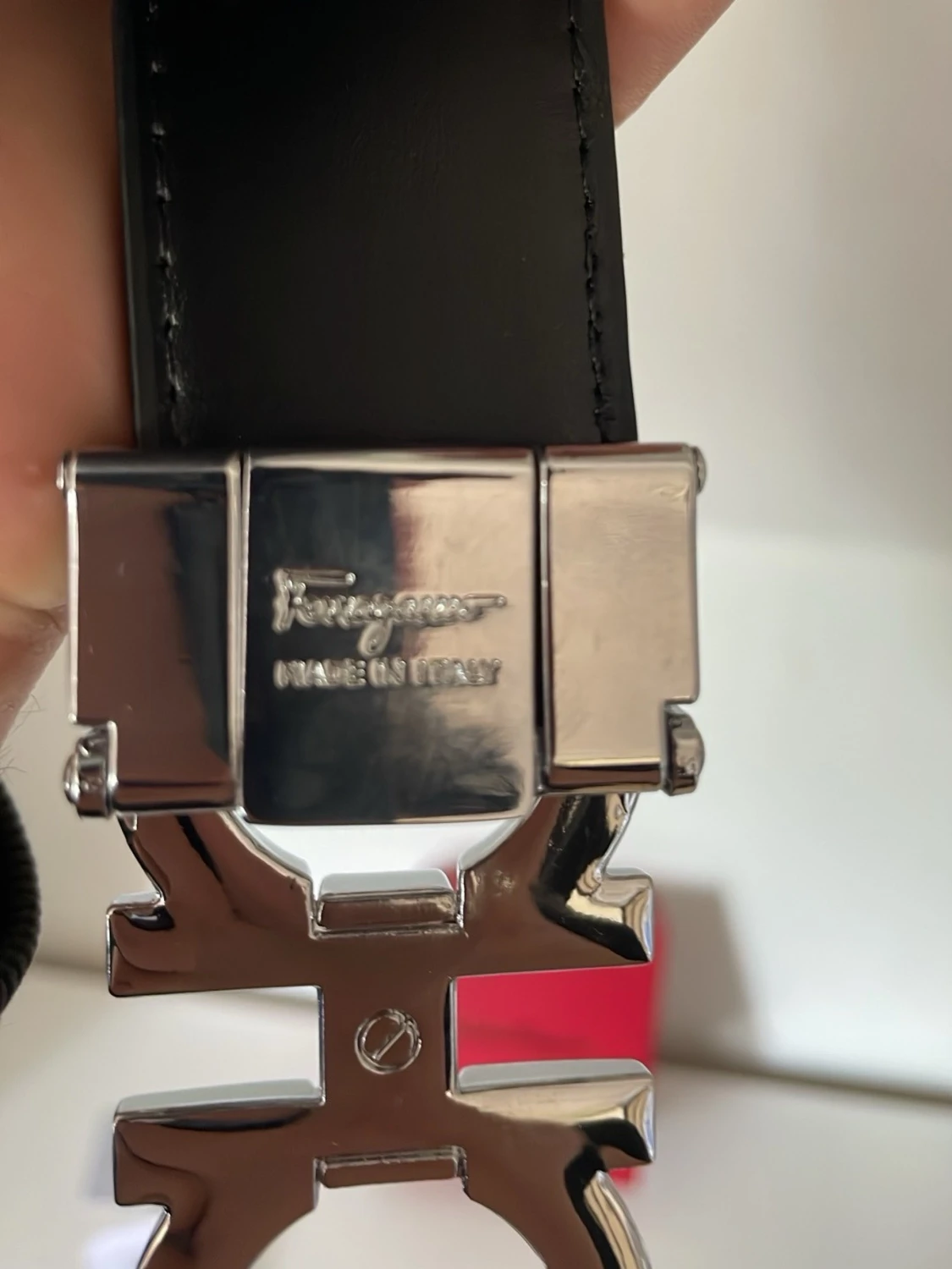 Salvatore Ferragamo svart bälte - 4