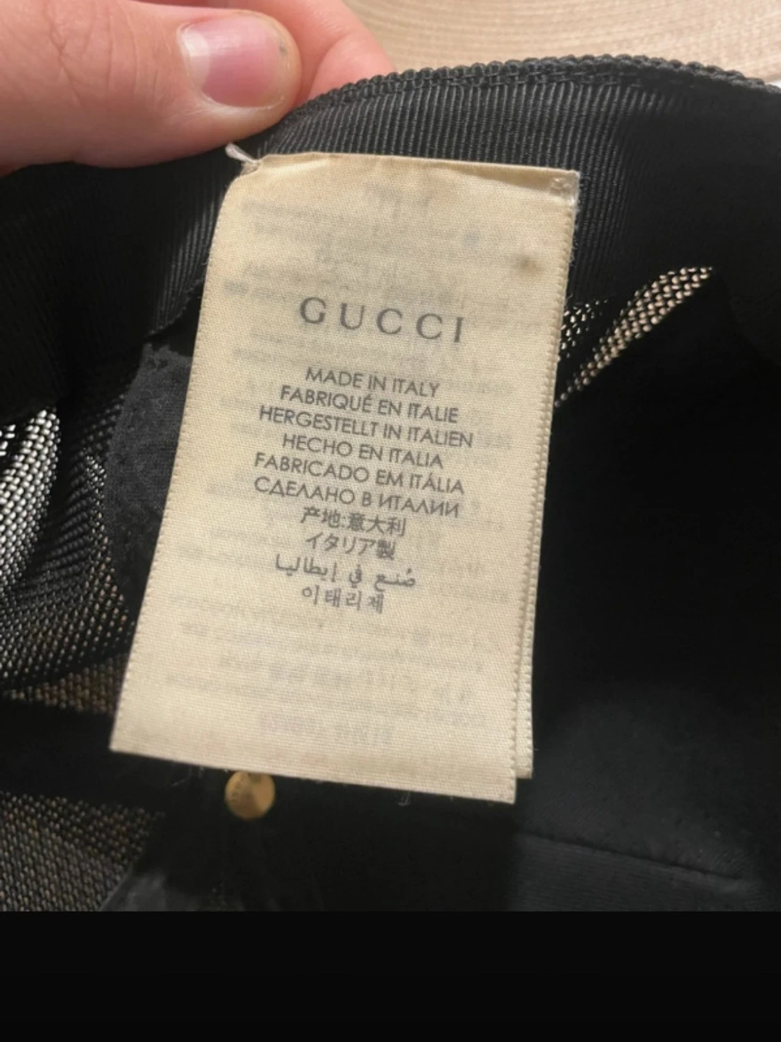 Gucci keps med bi och GG-mönster - 5