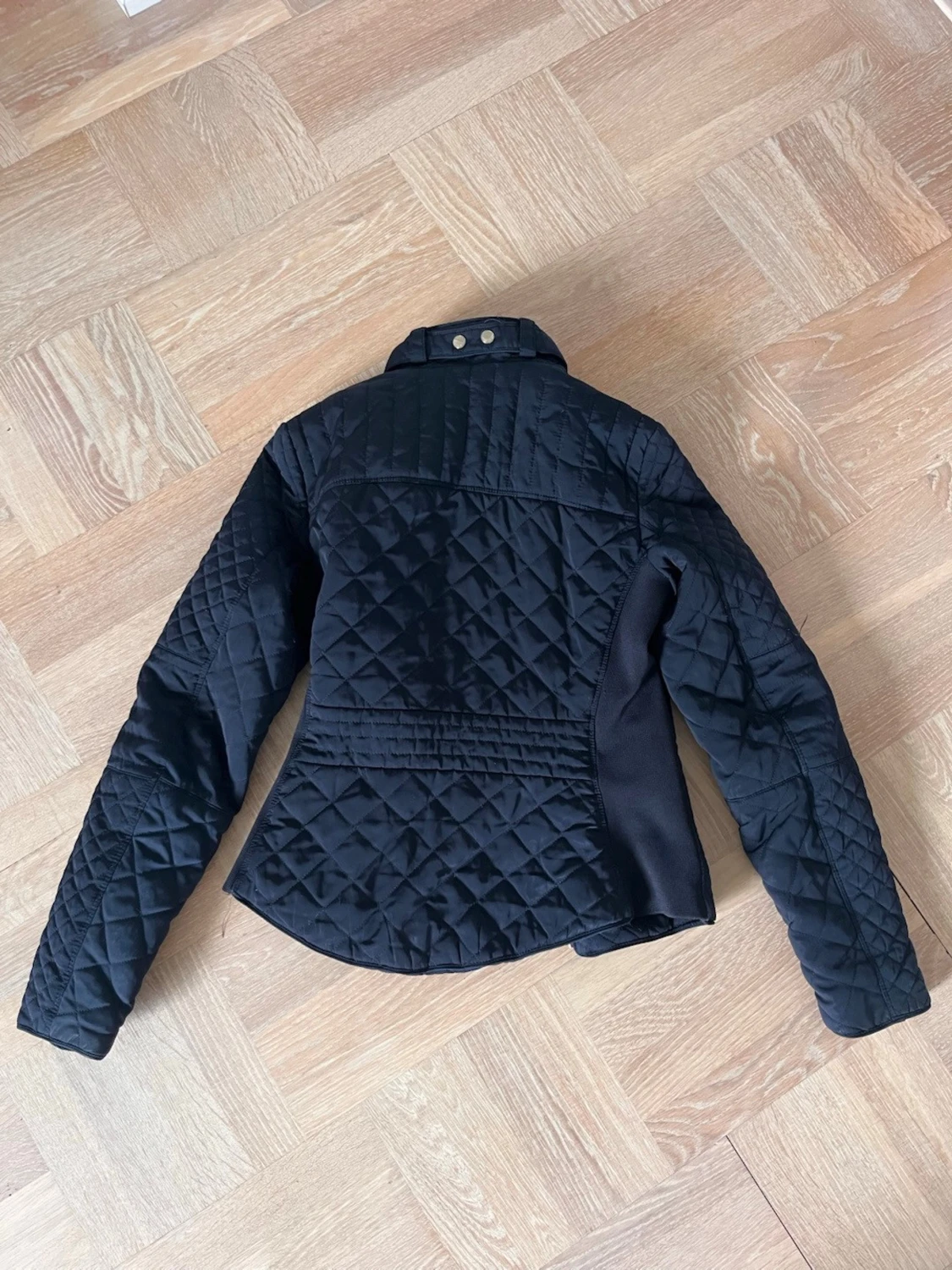 Marinblå quiltad jacka från Zara Woman - 3