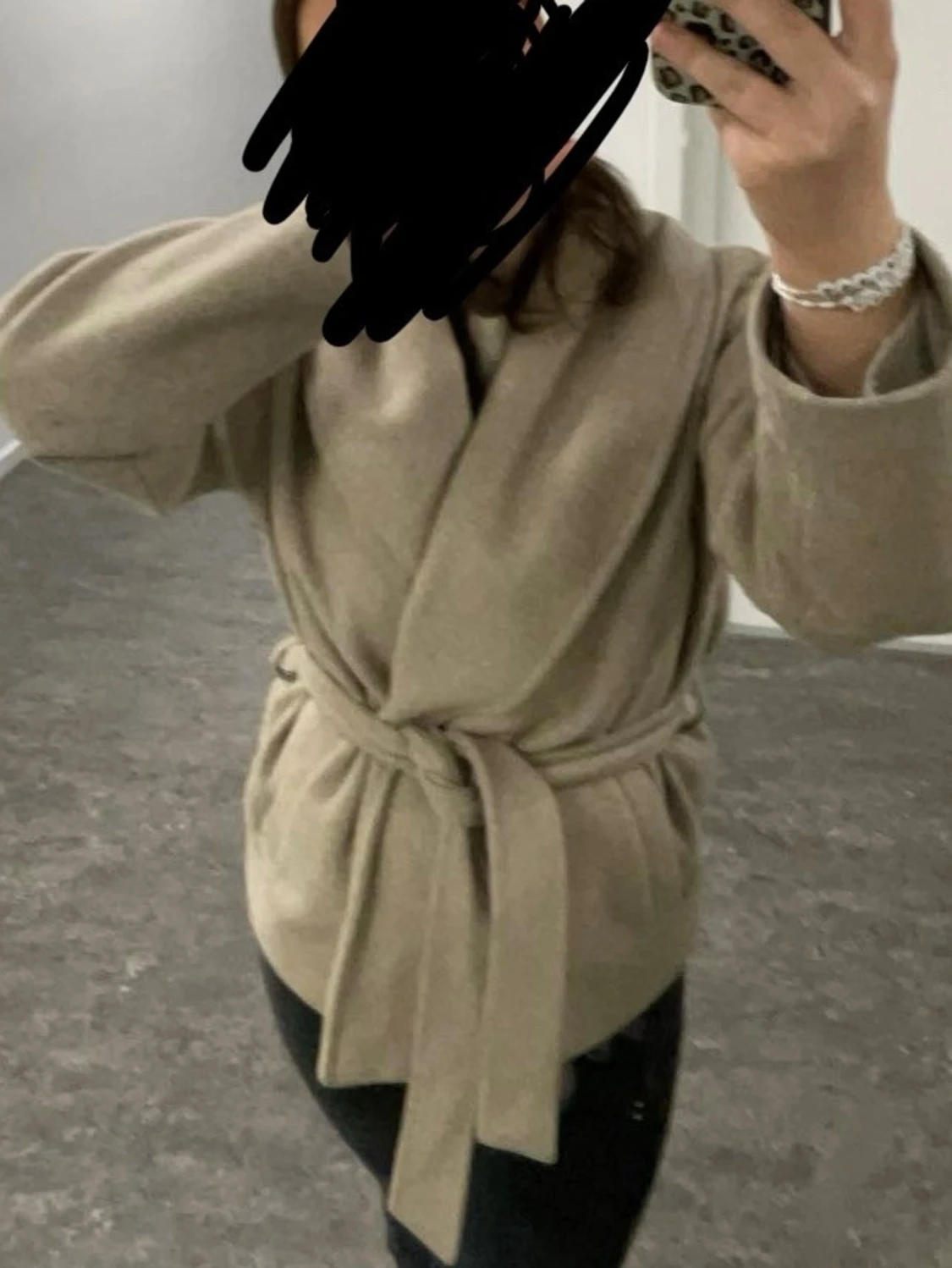 Beige kappa med knytskärp från vero Moda - 1