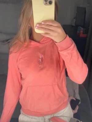 Rosa hoodie från Ralph Lauren - Säljer en snygg rosa hoodie från Ralph Lauren med klassisk logga broderad på bröstet. Hoodien har huva, magficka och ribbade muddar vid ärmslut och nederkant. Perfekt för en chill och avslappnad stil.