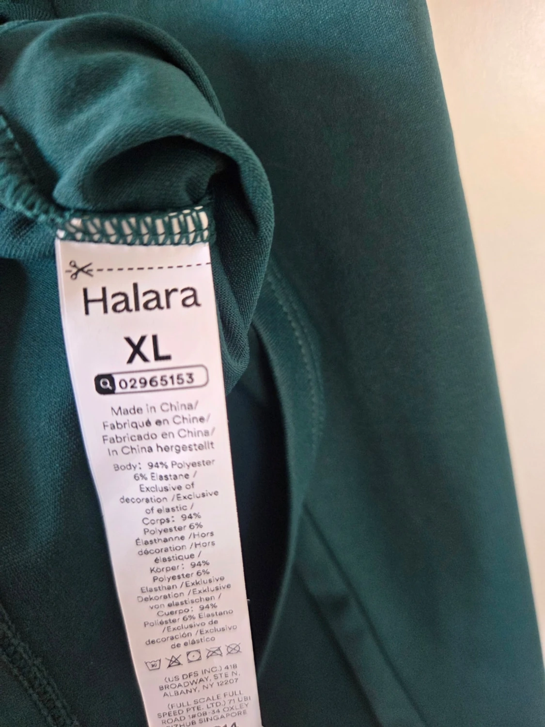 Grön långärmad topp, XL - 3