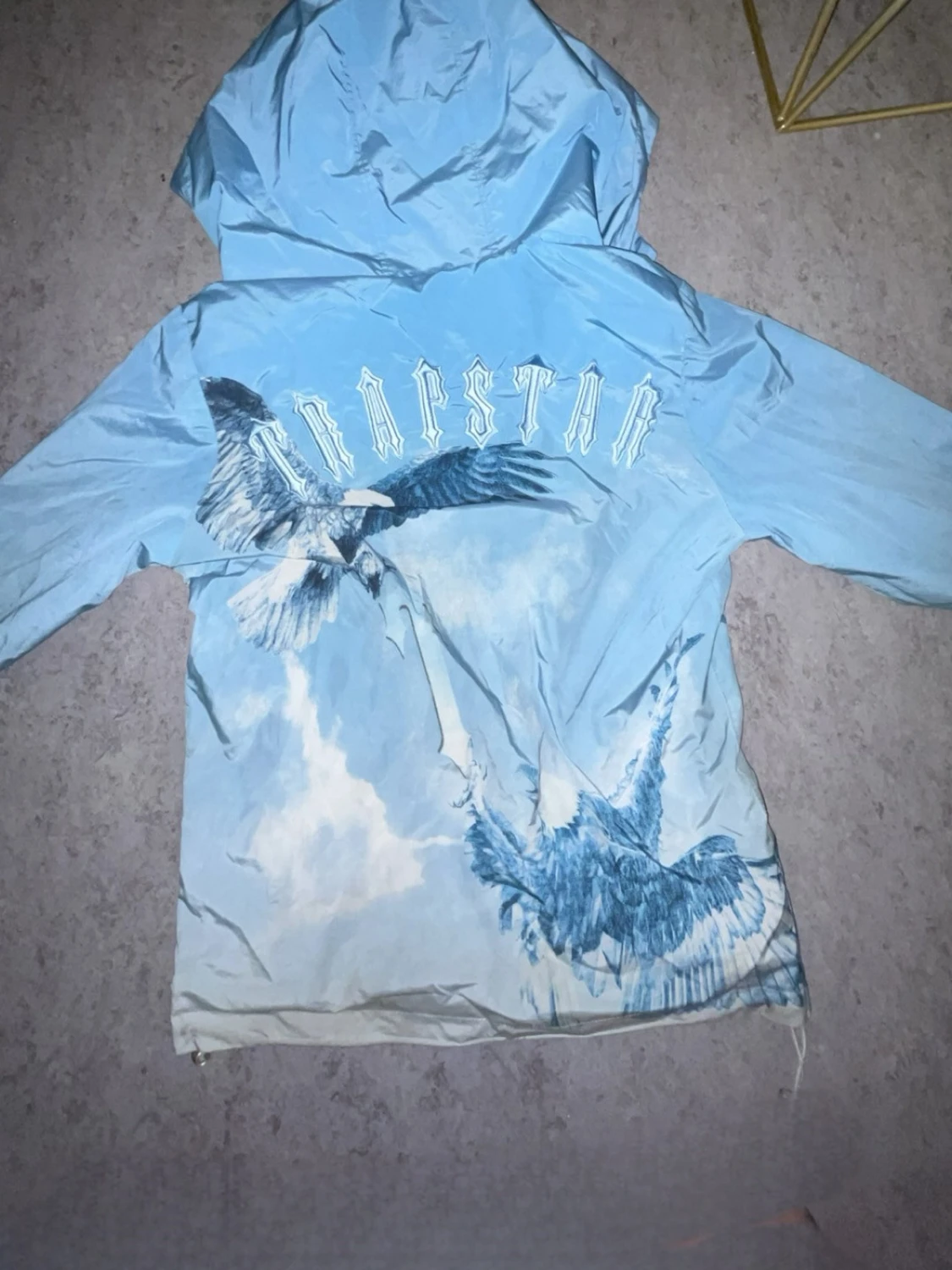 Blå vindjacka från Trapstar med tryck size s - 2