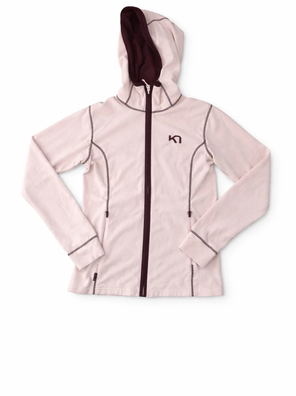 Ljusrosa hoodie från Kari Traa