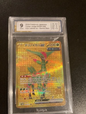 Pokémonkort Iron Leaves ex Secret Rare Graderad - Enligt bild