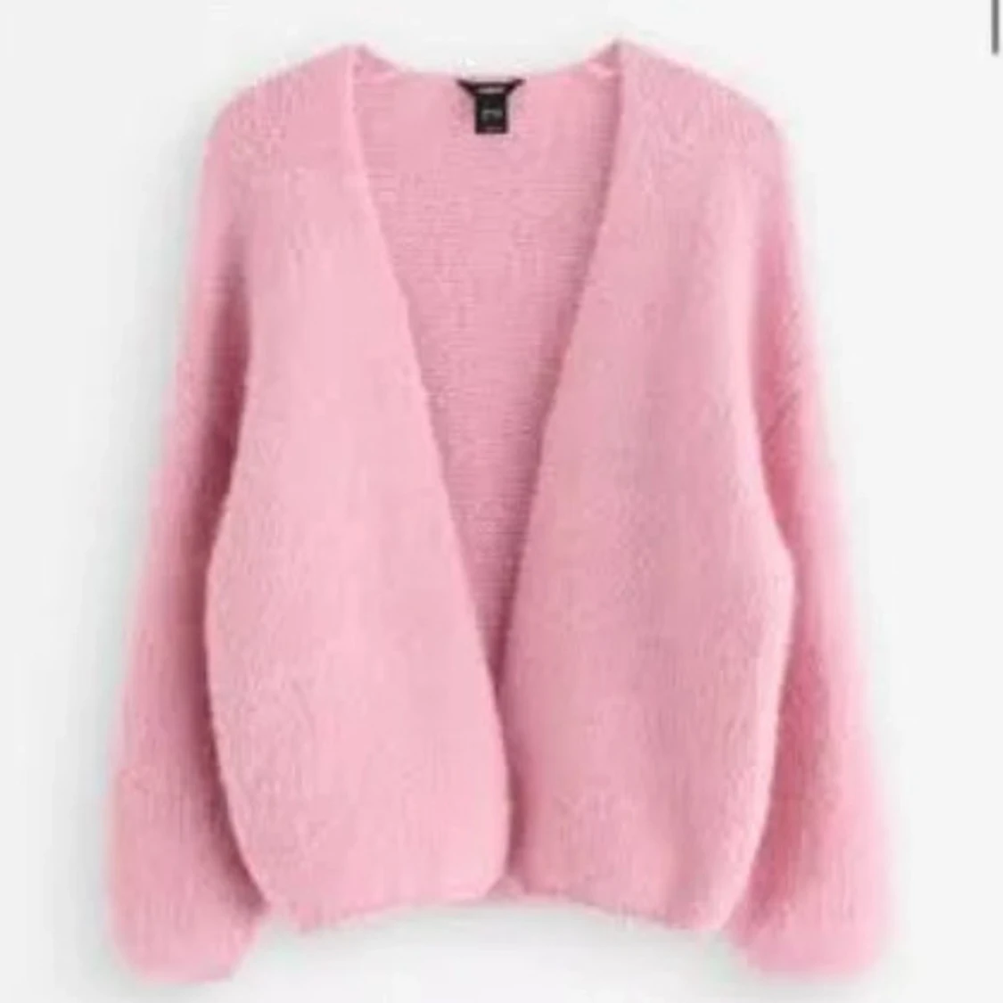 Ljusrosa fluffig kofta - 1