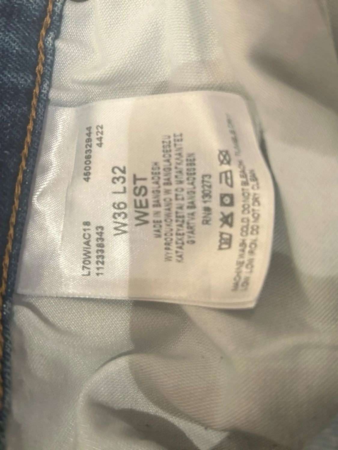 Blå raka jeans från Lee - 5