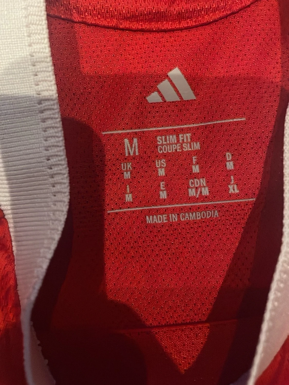 Arsenal matchtröja Adidas röd/vit M - 1