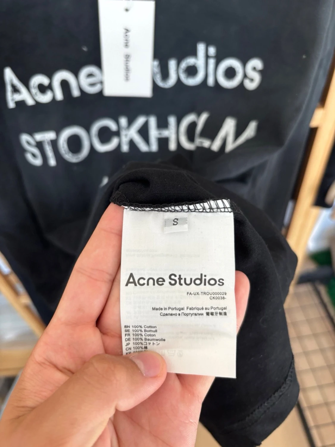 Svart långärmad topp Acne Studios - 3