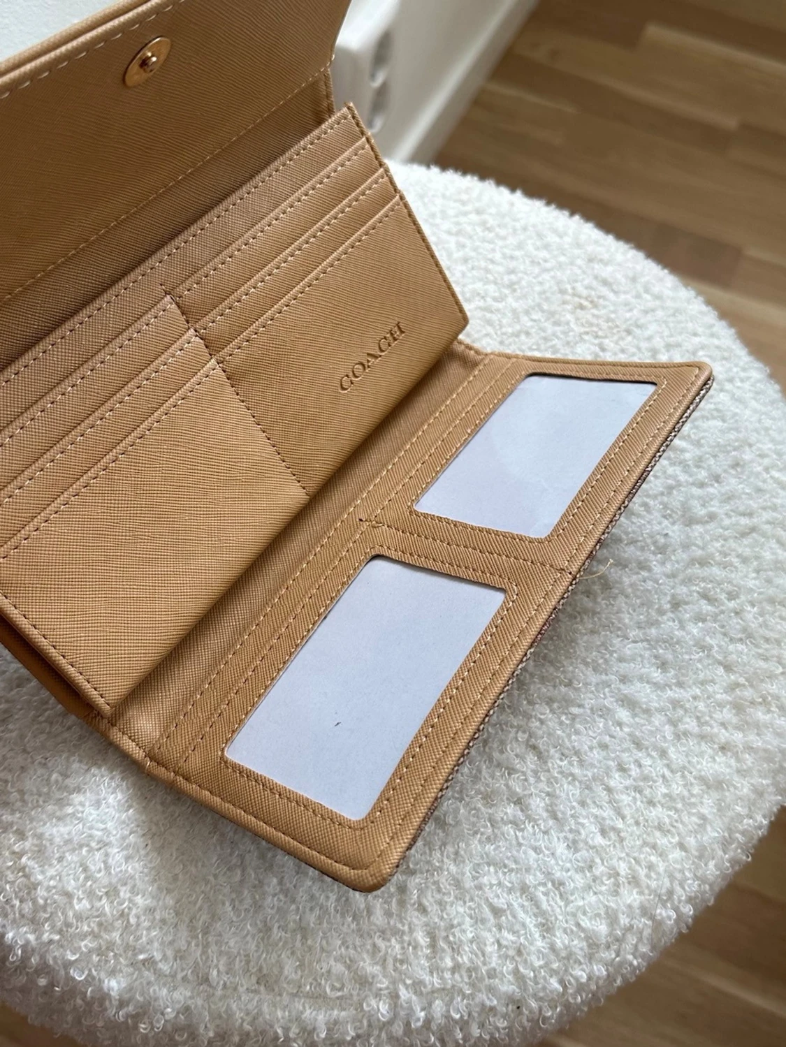 Coach brun monogram plånbok - 2
